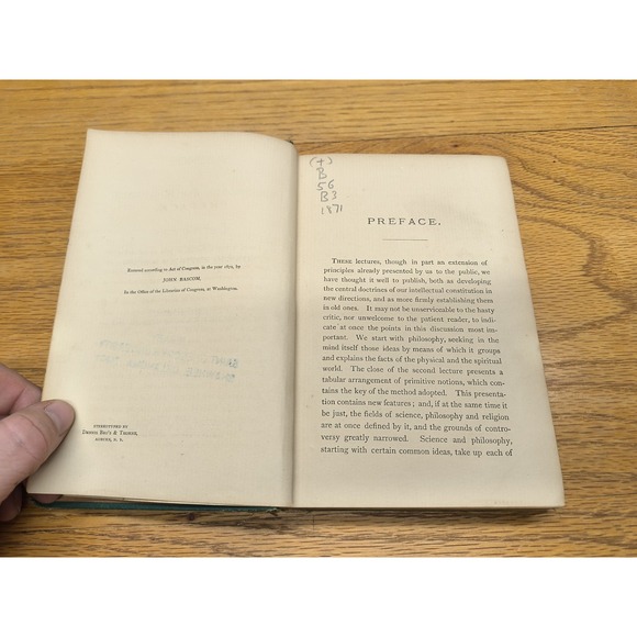 Science, Philosophy and Religion John Bascom 1871‎ - Picture 4 of 6